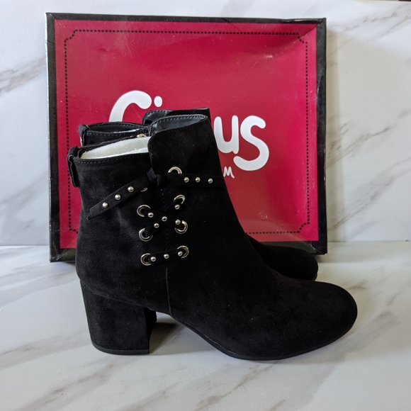 Sam Edelman Shoes - CIRCUS by SAM EDELMAN Black Suede Moto Boots